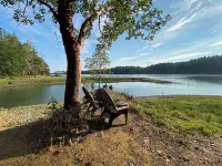Cozy Forest Escape w/ Hot Tub • Private Trails & Gnome Walk • Near Beach