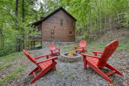 Cozy 2-Bedroom Cabin with WiFi, Firepit, and More in Blairsville! Отели в г. Юнион