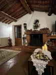 Ancient Tuscan style country house with a view of the Pisan Mountains