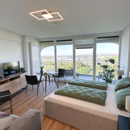 ☆Bright apartment☆Wide view☆12th floor☆Netflix☆Center☆