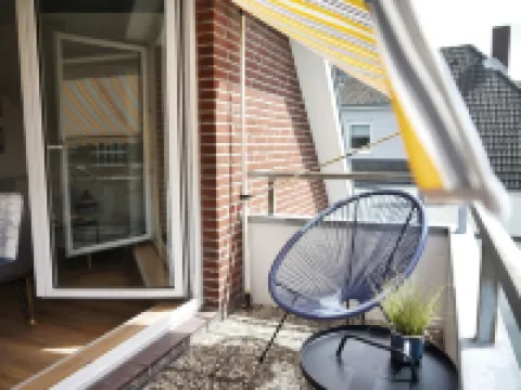 Vacation apartment with balcony near the family lagoon