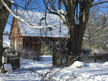 Forester's Lodge in an Absolutely Secluded Location in the Middle of the Beautiful Südheide