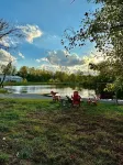 This tiny cabin is a peaceful place complete with stocked pond and kayaks!