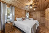 Pet-Friendly Peaceful Cabin Near River w/ Fire Pit + Hot Tub Sleeps 10