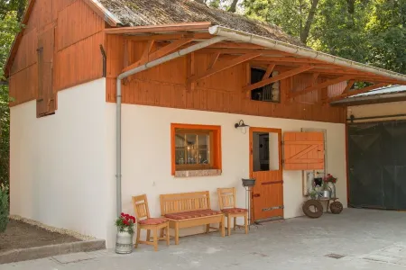 Modern yurt autumn life