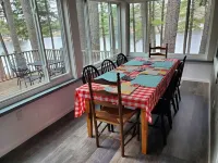 Tranquil, serene Sebago Lakefront House on 2 wooded acres - 300ft waterfront!