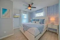 Mins to Beach + Private Pool Golf Cart Zone Game Room Sleeps 12