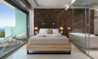 Rhodes Skyline Suite with in Door Jacuzzi Sea View