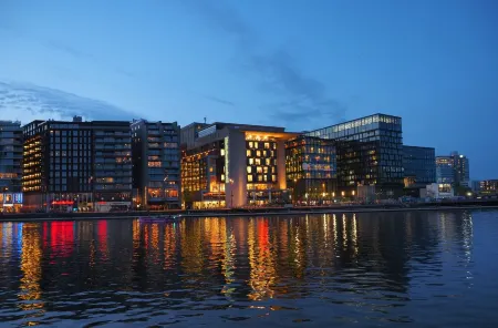 Boat with a view in center of Amsterdam