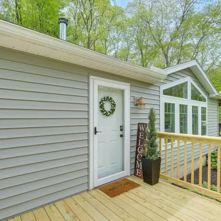 Walk to River: Loudonville Retreat w/ Hot Tub!