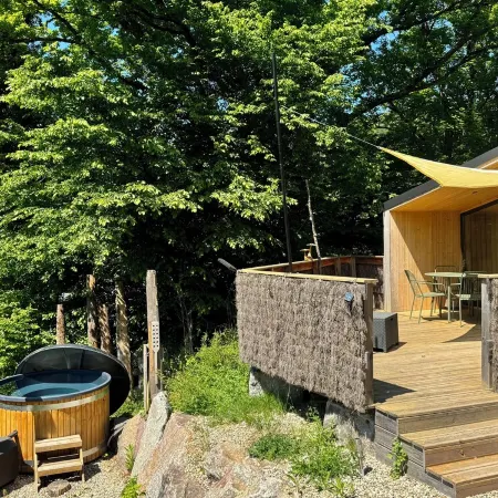 Lodge with Hot Tub and sunny terrace in the heart of Alsace Отели в г. Орбе