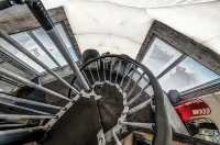 King Dome - 1 King Bed, 2 Queen Beds in Loft Accessed by Spiral Staircase