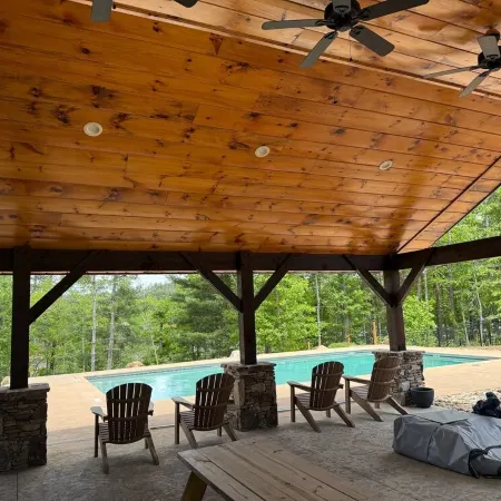 New four bedroom house with private dock on Lake James.