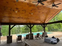 New four bedroom house with private dock on Lake James.