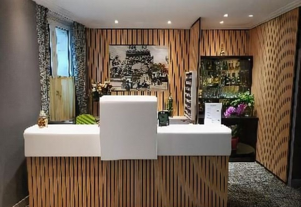 Virgina Hotel의 아침 식사 뷔페 모습