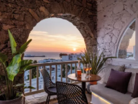 Yalos Hotel Sunset View Mykonos Town Private Rooms โรงแรมในไมโคนอส
