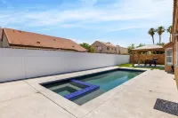 Modern home completely remodeled with FREE POOL AND SPA HEATING.