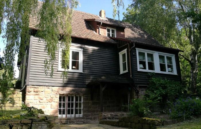Cosy wooden house in the English style