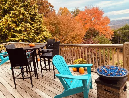 Fall Colors Peaking! Mountain View, Deck, Sunroom, Wood Fireplace, Dogs Welcome!