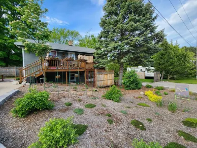 Newly remodeled bright garden apartment right in the Village of Northport, MI!