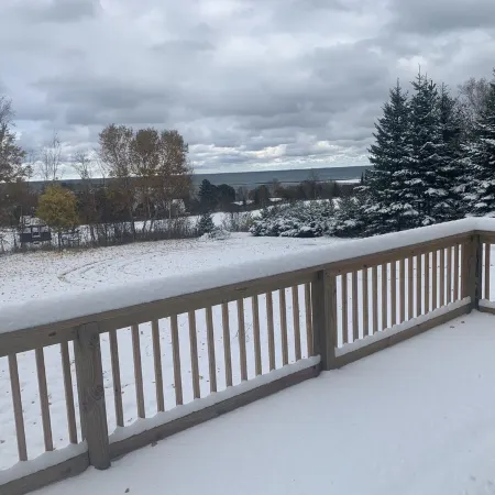 The Hill House offers a great view, plus it's close to town and dog friendly!