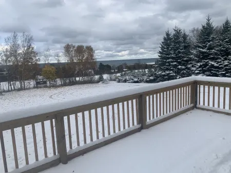 The Hill House offers a great view, plus it's close to town and dog friendly!