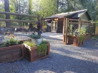 The Groundskeeper's Cabin: A peaceful retreat with all the amenities of home.