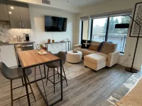 LUXE DOWNTOWN w/ VIEW • in-unit W/D • Work from Home • King Bed • Gigabit WiFi Hotels in Walnut Creek