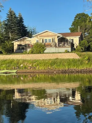 Right on the Michigamme River!