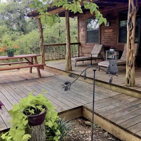 Secluded Ranch Cabin Get Away Between Lost Maples & Garner