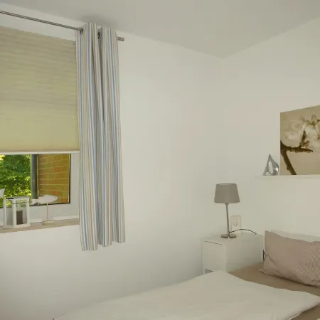 2 bedroom apt. 36 sqm swimming pool u. Sauna about 8 minutes walk z. Beach Wi-Fi