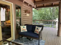 A charming cabin tucked in the woods