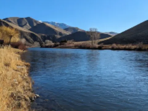 Salmon Riverfront HomeClose to Salmon and Challis.  Fishing from back yard. Hotels in Lemhi County