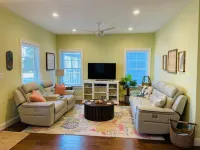 Open Floor Concept and Entertainment Room - Charming Coastal Retreat