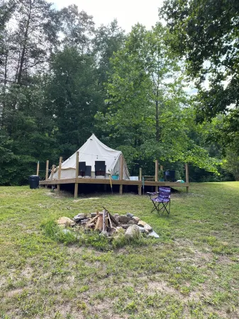 A place for peace… relaxing yurts, pet friendly on a holistic farm in Western NC