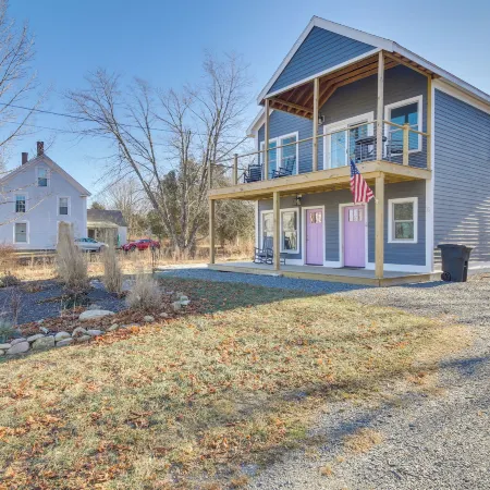 Deck w/ Water Views: Quiet East Boothbay Retreat!