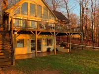 Main Lake House on a Cliff with Stunning Sunsets and Multi-Story Boat House