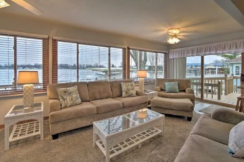 Popular Lakefront Home with Beautiful Views.