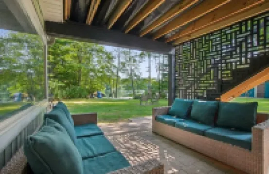 Lake front home for relocating, displaced and remote families