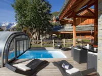 Chalet in Les Deux Alpes with Private Pool - balcony