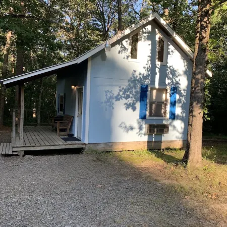 Quaint cabin in the heart of the Ozark Mountains.