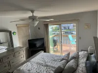 Water front Canal house south end topsail island boatswimdock and beach access