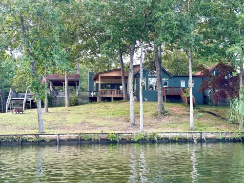 Family house by the lake