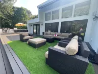 2 Acres Gated Estate W/Pool,Hot Tub, Tennis, Basketball, Garden, Beach, Dog OK