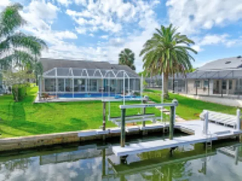 New Waterfront Palm Coast Home 12 People Heated Pool Hottub Sup Kayak Boat Lift