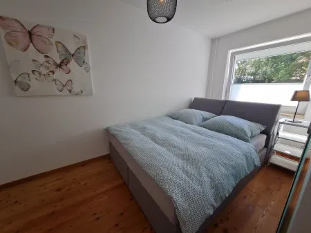 Modern city apartment with balcony and private parking space in a quiet location