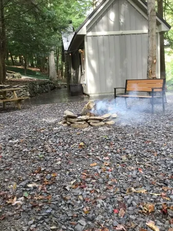 Hemlock Hideaway Cabin with waterfalls, walking trails Отели в г. Оссиан
