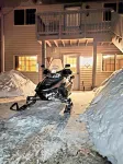 Lazy Bear Lodge on snow/UTV trails and lake