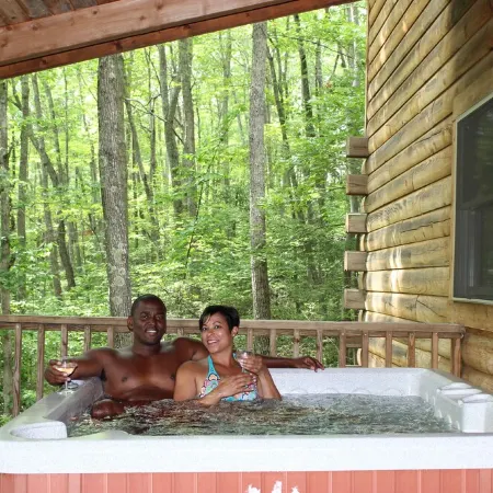 Jackson Cabin is a beautiful 3-bedroom, 2-story log cabin!