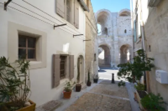 At the foot of the Arles bullring, attractive renovated town house